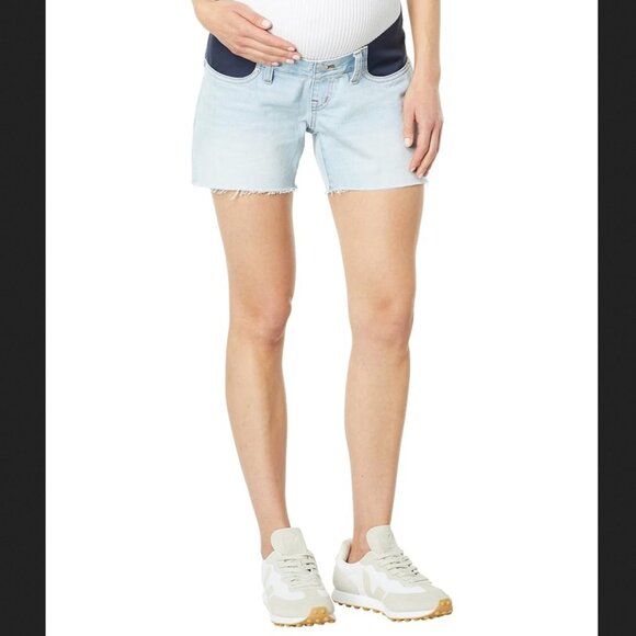 Madewell Maternity Relaxed Denim Shorts in Essen Wash 27 - Picture 4 of 5